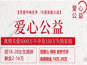 北戴河捐卵助孕生子 爱心志愿者招募